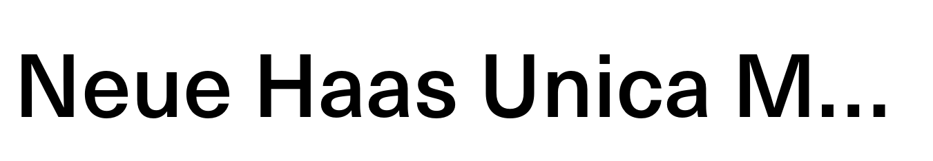 Neue Haas Unica Medium